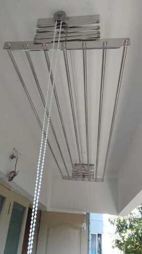 Ceiling mounted zig zag model cloth drying hangers in Kanjiramattom Kerala