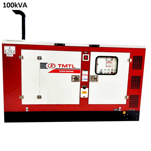 Red 100Kva Eicher Diesel Generator