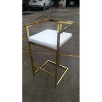 Gold Finish IronBar Stool