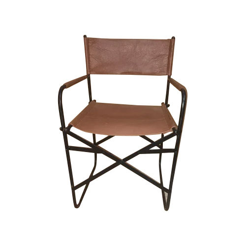 Brown Iron Folding Chair