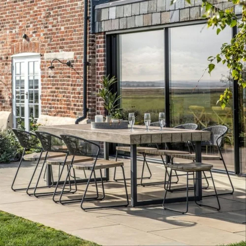 Iron Dining Table And Chair