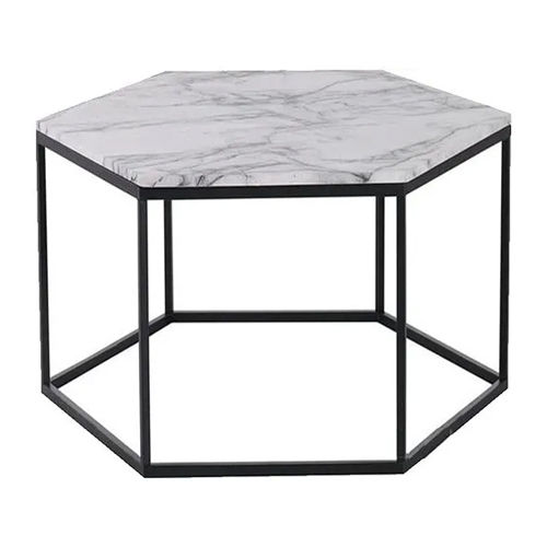 Iron Marble Table - Material: Metal