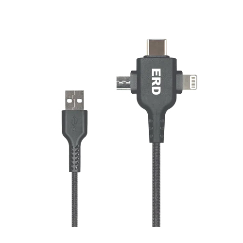 UC 83 Multi USB Braided Data Cable 3 in1