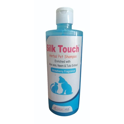 Silk Touch Herbal Pet Shampoo - Herbal Formula 500ml Size Available in Various Colors | Gentle on Skin Suitable for Dogs Cats and More