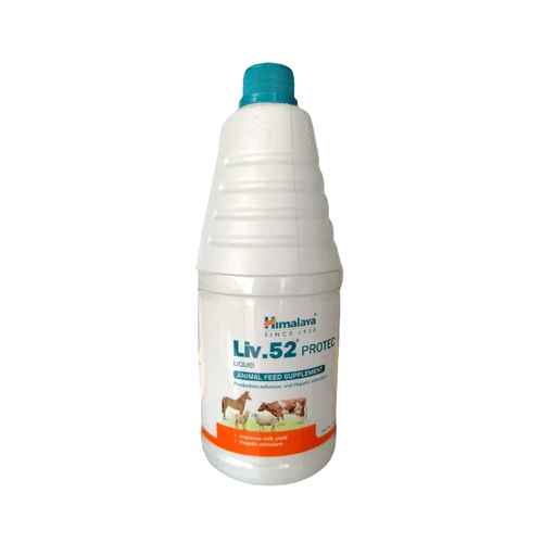 Liv 52 Protec Liquid Animal Feed Supplement - White Suitable For Dogs Supports Immune System Contains Probiotics Free From Artificial Additives