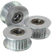 Gt2 Idler Pulley - Proven Metal Quality, Silver Color, 6mm Width | Ideal For 3d Printer Machines, 35g Weight