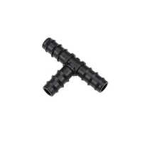 Straight Connector Drip Irrigation 16mm Connector - High-quality Plastic, 50mm Length, Black | Leak-proof, Uv Resistant, Corrosion Resistant