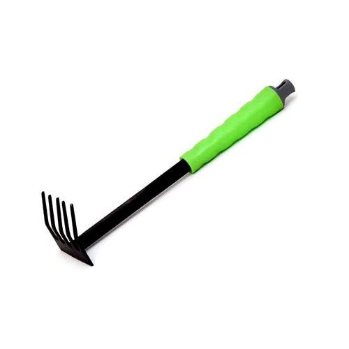 Garden Hoe 3 Prong Fork Ergonomic Handle Hand Digger and Cultivator Tiller for Garden Tools