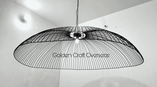 Big Size Hanging Lamp aka Chandelier in iron made 5 feet customised