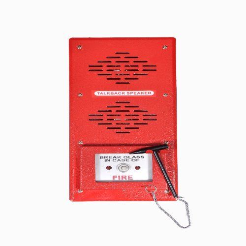 Hooter Dual Tone Variable Oscillator Circuit - Solid State, Reverse Polarity Protection, Available in Red and White | Talk Back Speaker 4" & 6 Watts, 100Volts Output, Dual Red LED Indication, Manual Call Point