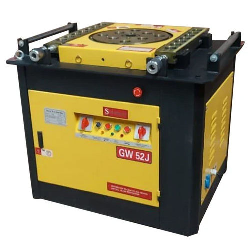 Black And Yellow Gw52J Bar Bending Machine