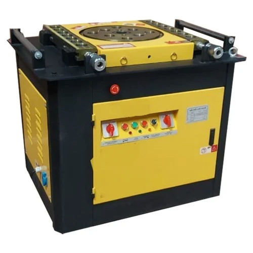 Black And Yellow 40Mm Iron Bar Bending Machine