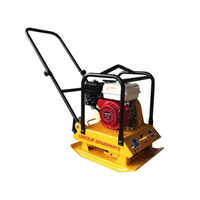 Fully Automatic Earth Compactor - Durable Steel, 520x485 mm Plate Size, Yellow Finish | 3 TON Compaction, 5 HP Honda Engine, 1 Year Warranty