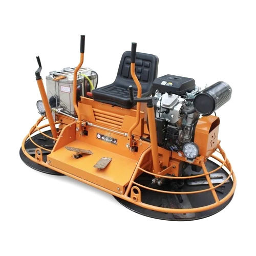 Ride On Trowel Machine - Steel, Orange | Automatic Operation, Manual Control, High Quality Construction