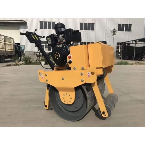 Single Drum Vibratory Roller - Aluminum, Yellow | Hydrostatic Transmission, High Efficiency, Environmental Friendly, Semi Automatic Control System