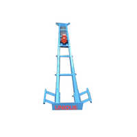 Double Beam Screed Vibrator - 1HP, Mild Steel, Electric, Semi-Automatic | Blue, Polished, Industrial Use, 90kg