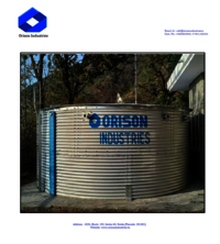 Fire Water Tank