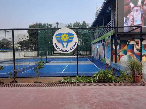 Blue Pickle Ball Court