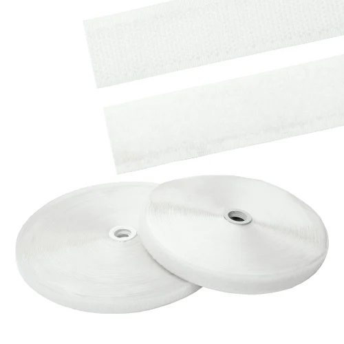 Velcro Hook And Loop Tape - White Different Available Sizes | Good Quality Plain Pattern