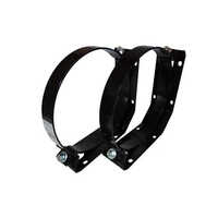 Air Tank Brackets - Customized Size | Black Finish For Industrial Usage, Robust Design Ensuring Secure Mounting And Durability