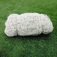 Football Net - 24x8 Feet, 3 Mm Polypropylene Fiber | Durable White Soccer Goal Net For Agility Training Equipment