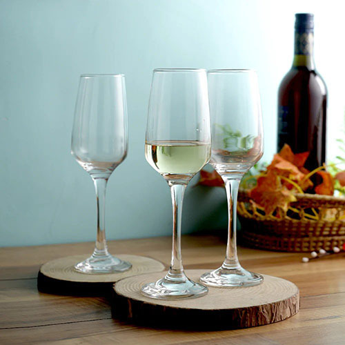 Uniglass King Champagne Flutes Glass Set 229ml Set of 6 Clear