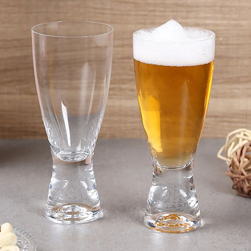 Bohemia Crystal Samba Tall Beer Glass Set 350Ml Set Of 6 Transparent Capacity: 350 Milliliter (Ml)