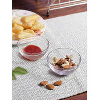 Uniglass Chutney Glass Bowl Set 145ml - Glass, 9x4 Cm, Transparent | Dishwasher Safe, Lab Tested For Heat & Thermal Shock, Food-grade