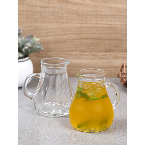 Transparent Oberglas Salzburg Imported Carafepitcherjuicewatercocktailwhiskeymilk Glass Jug Set 250ml Set Of 2