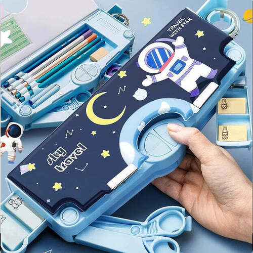 Multifunctional Pencil Box For Kids Space Pencil Box For Boys Kids Pencil Box For Boys And Girls (0052)