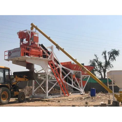 Compact Batching Plant With Twin Shaft Mixer