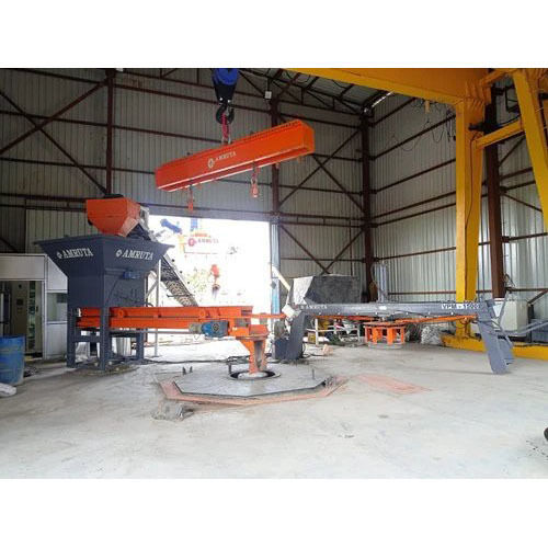 Orange Vertical Vibrating Machine For Concrete Pipe