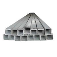 2 Inch Welded Square Pipe - Steel, 2 Inch Diameter, Silver, Manual Polish Finish, Galvanized Surface Treatment, Warranty Available