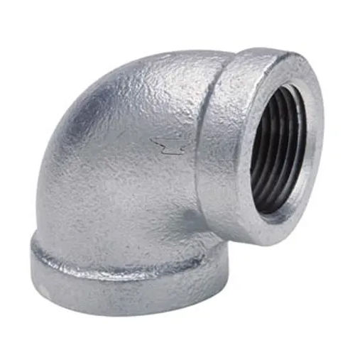 Silver Stainless Steel Threaded Pipe Elbow