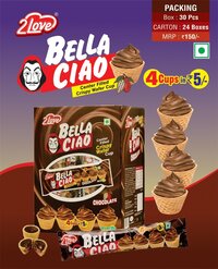 Bella Ciao Strawberry Vanilla Coffee Chocolate Cone