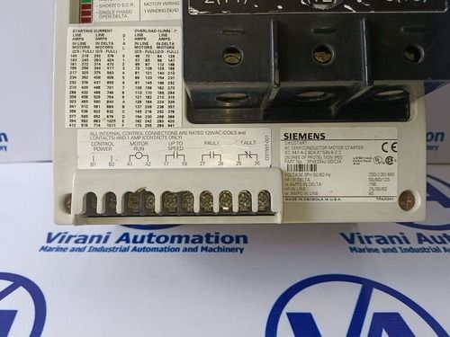 Siemens SIKOSTART Ac SEMICONDUCTOR MOTOR STARTER 3RW3346-ODC34