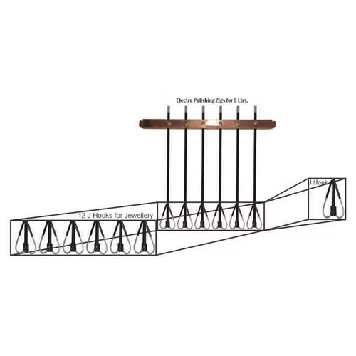 9L Electro Filing & Polishing Machine - 9 Ltr Capacity, Semi-Automatic Operation with Hydraulic Power Source | Features Magnetic Technology, 12 Zig Hooks with 2 Working at a Time