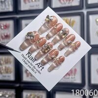 Luxury Handmade Press On Nails Handpainted Nails By Manicurist