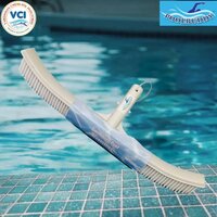 Swimming Pool Wall Brush - Plastic Material, Standard Size, New Condition - Industrial Floor Sweeper, White Color
