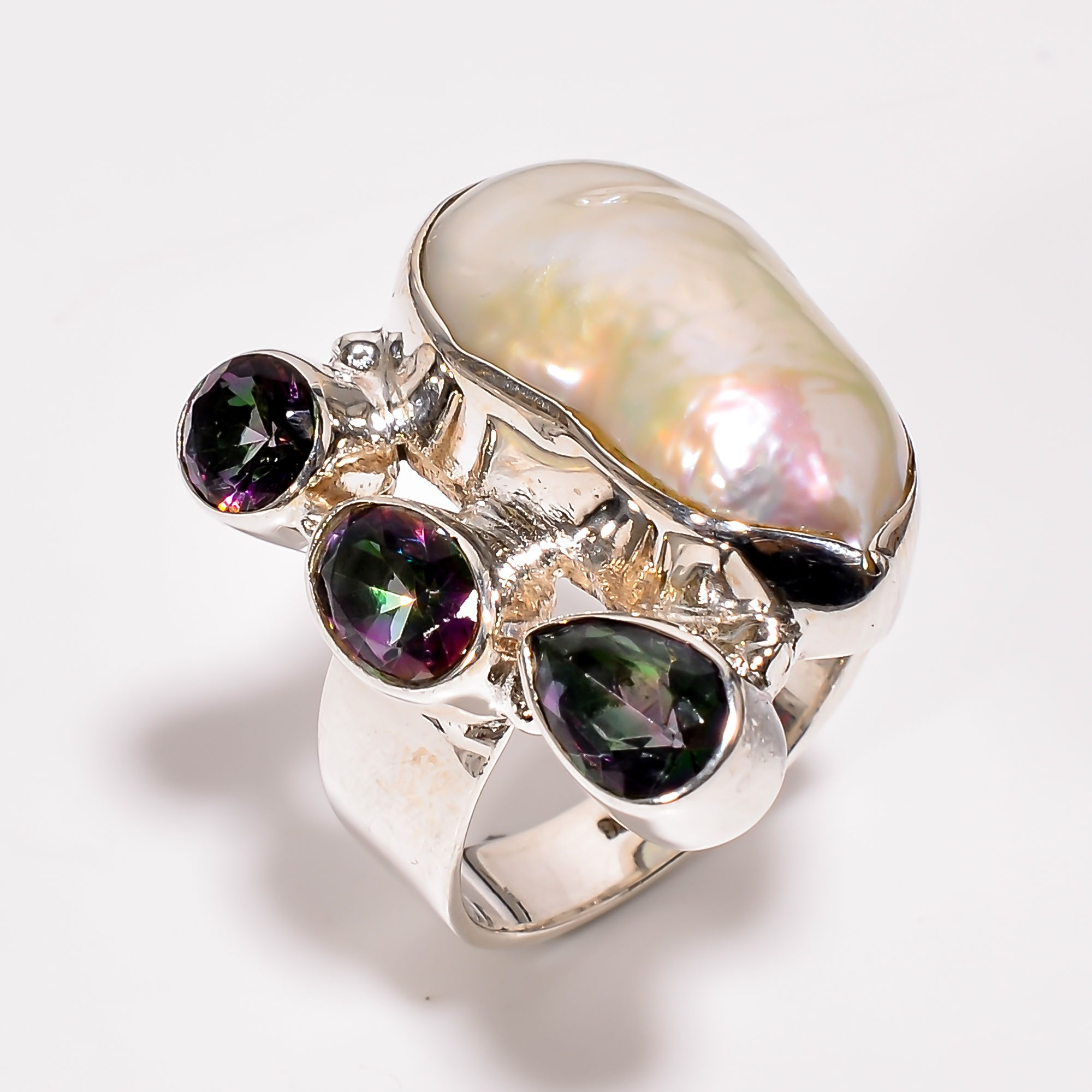 Multi Gemstone Sterling Silver Rings