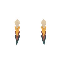 Colorful Triangle Earrings