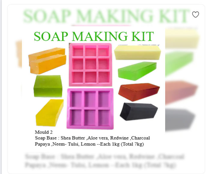 Soap Base and Mould Kit for Soap Making