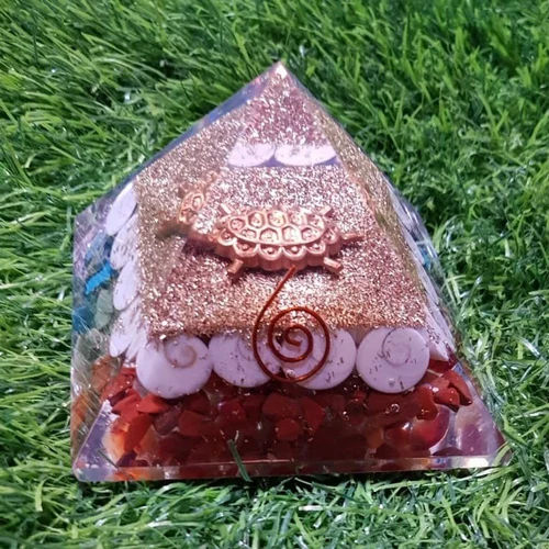 Seven Chakra Orgone Pyramid - Style: Traditional