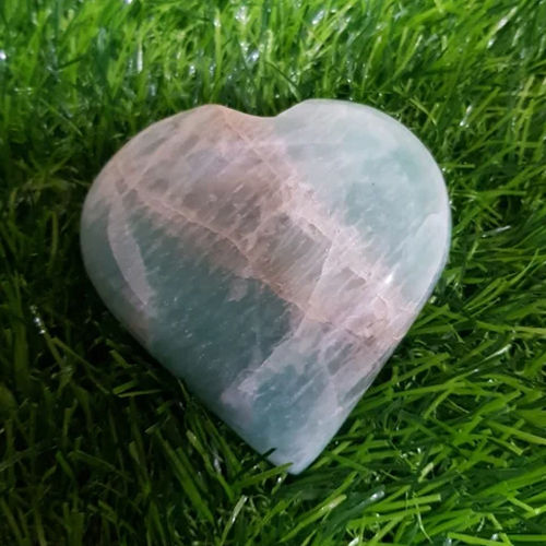 Quartz Amazonite Heart Gemstone