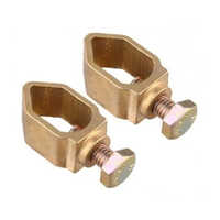 Copper Earthing Ground Clamp - Color: Golden