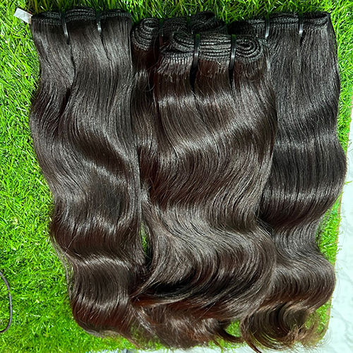 Pure Black Wavy Hair Application: Profesional