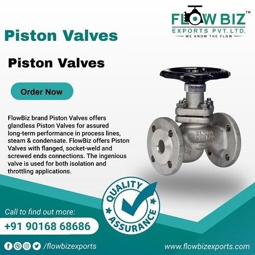 Piston Valve Manufacturer from Mumbai