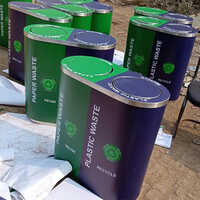 Stainless Steel Two In One Dustbin