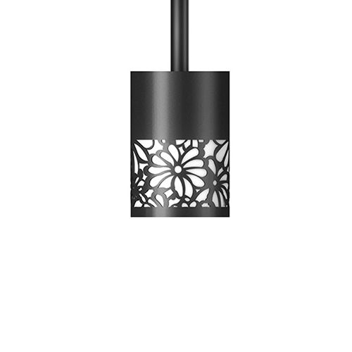 Black Erica Pole Mounted System Pendant Luminaires