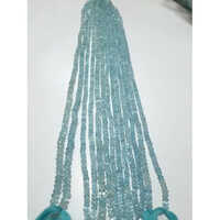 Aquamarine Faceted Beads - High Hardness, Round Brilliant Cut , Sky Blue Color, All Sizes Available, Durable Aquamarine Material